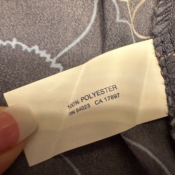 Gap, Blue printed, polyester/silky blouse with elastic sleeves - Picture 2 of 5